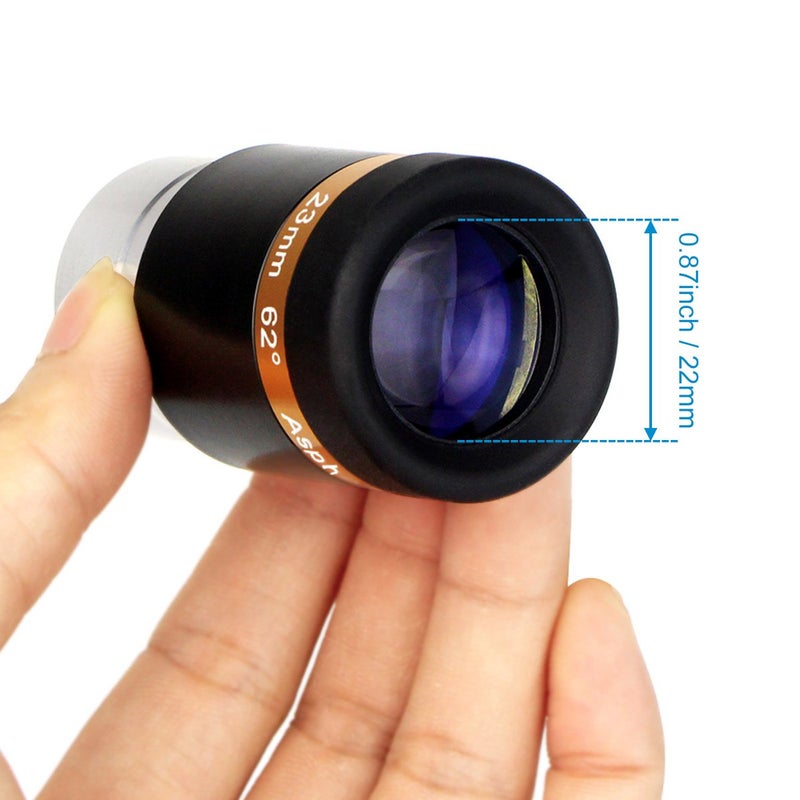 SVBONY Telescope Lens 23mm Telescopes Eyepieces Wide Angle 62 Degree Aspheric Eyepiece Fully Coated Lens for 1.25 inches Astronomic Telescopes - Image 2